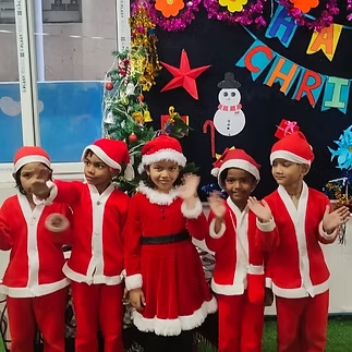 Christmas Celebration with Santa kids