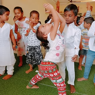 Yoga, Meditation and Flexibility Asanas by Students at Platinum Schools