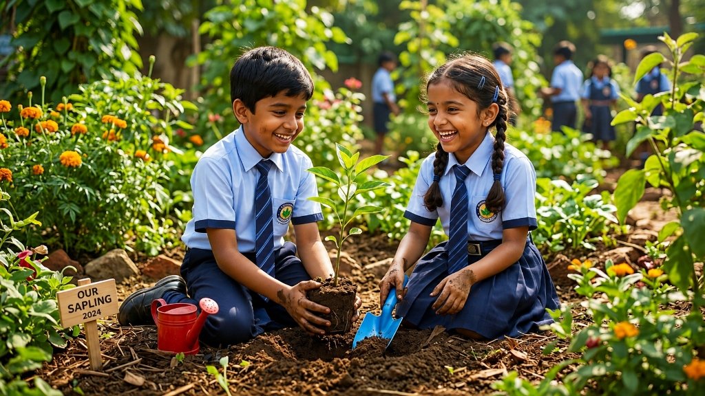 Joyful students engaged in practical learning at Platinum Schools